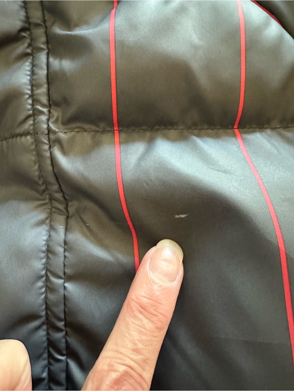 Dope! Jordan Black Puffer Jacket with Red Pinstripe Accents, rare one off! - Picture 9 of 9
